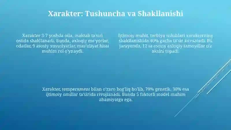 Shaxs psixologiyasi: temperament xarakter va qobilyat 4