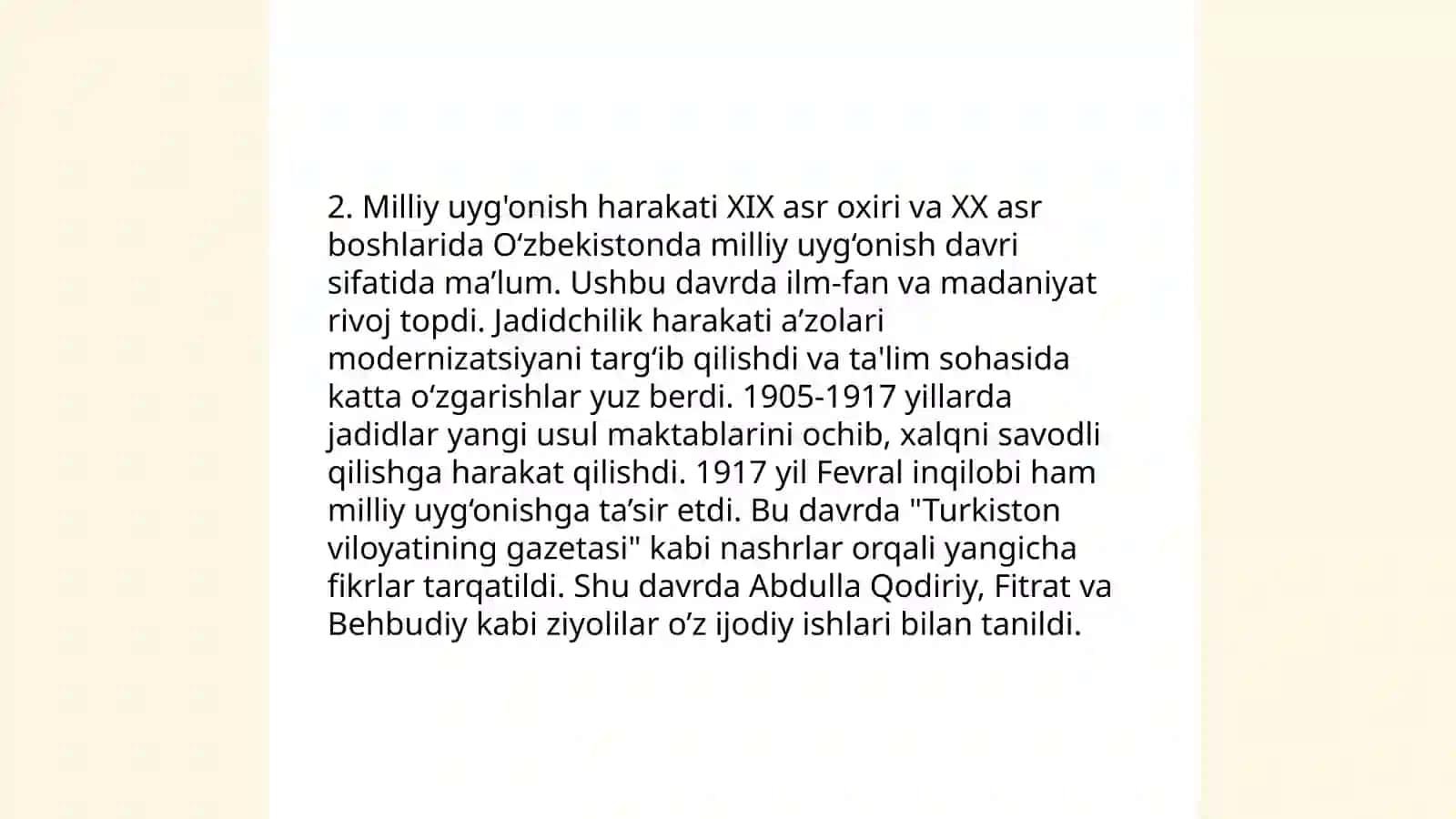 Mustaqilikka erishish arafasida O'zbekistondagi ijtimoiy siyosiy jarayonlar 4