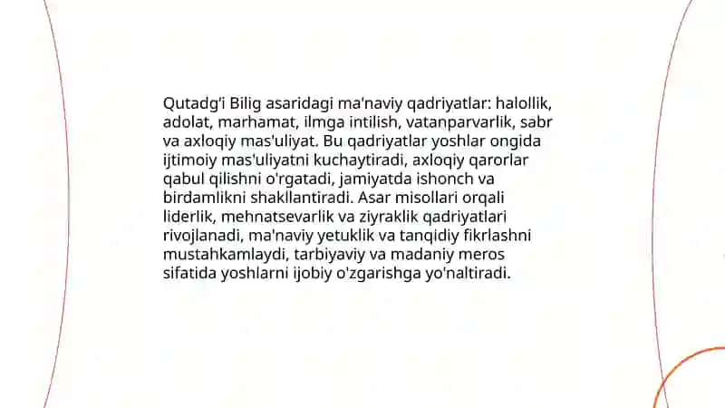Qutadgʻi bilig asarining yoshlar ongiga taʼsiri 4