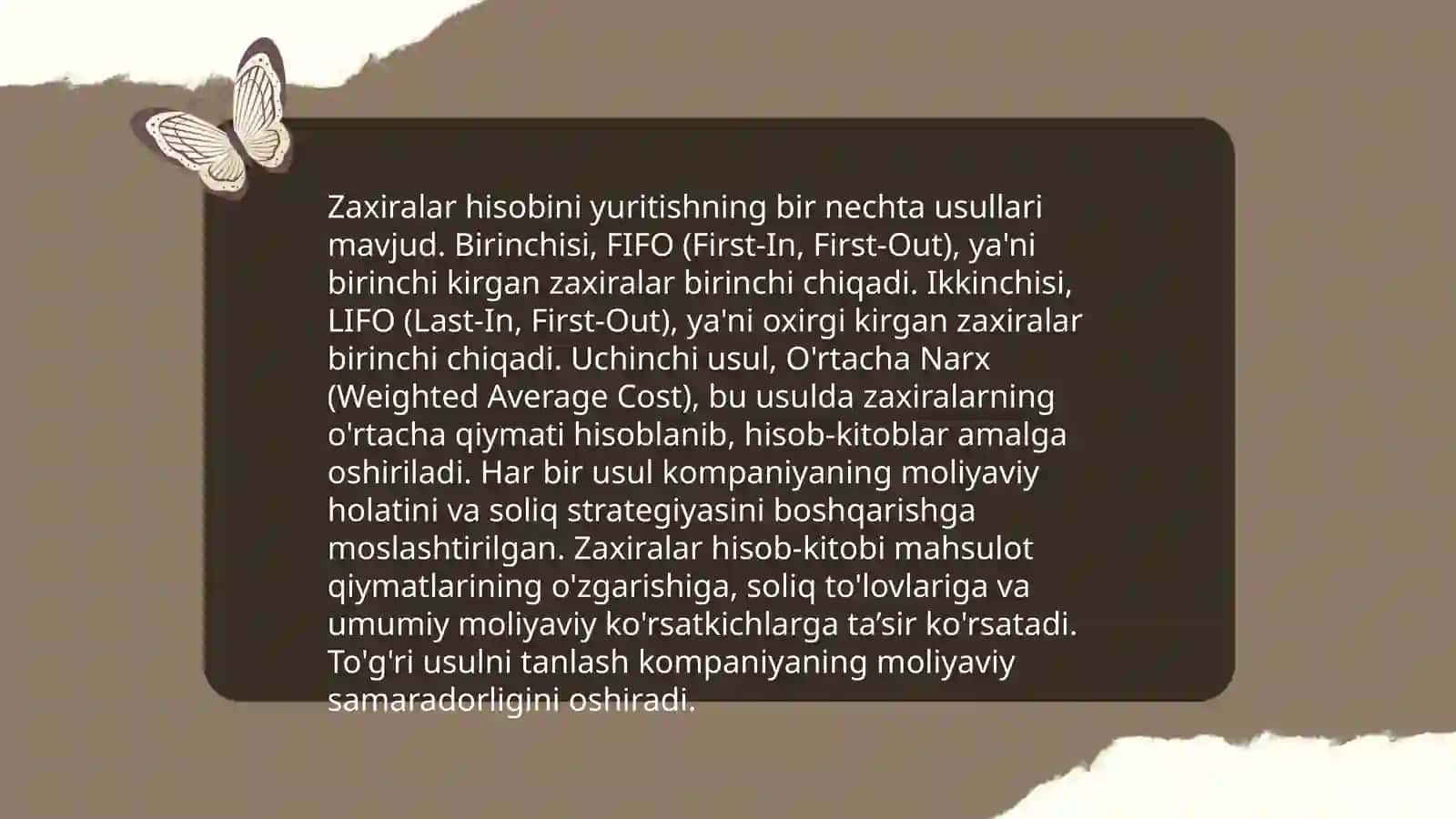 Kelgusi xarajatlar zaxiralarini hisobga olish 4