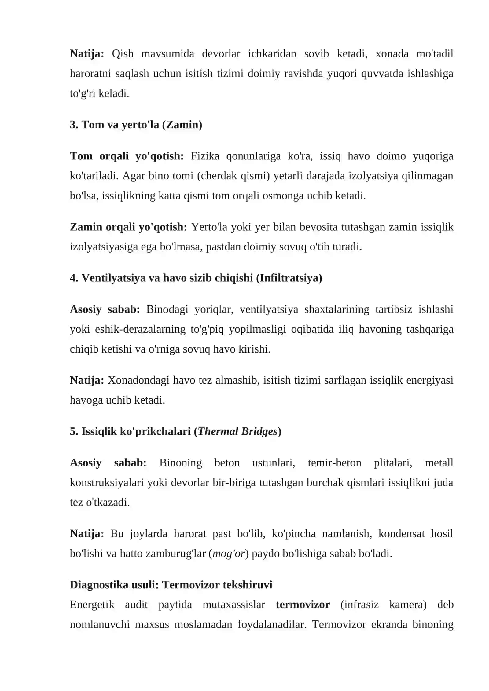 Energetik auditing binolarda energosamarali qilishdagi o'rni 4