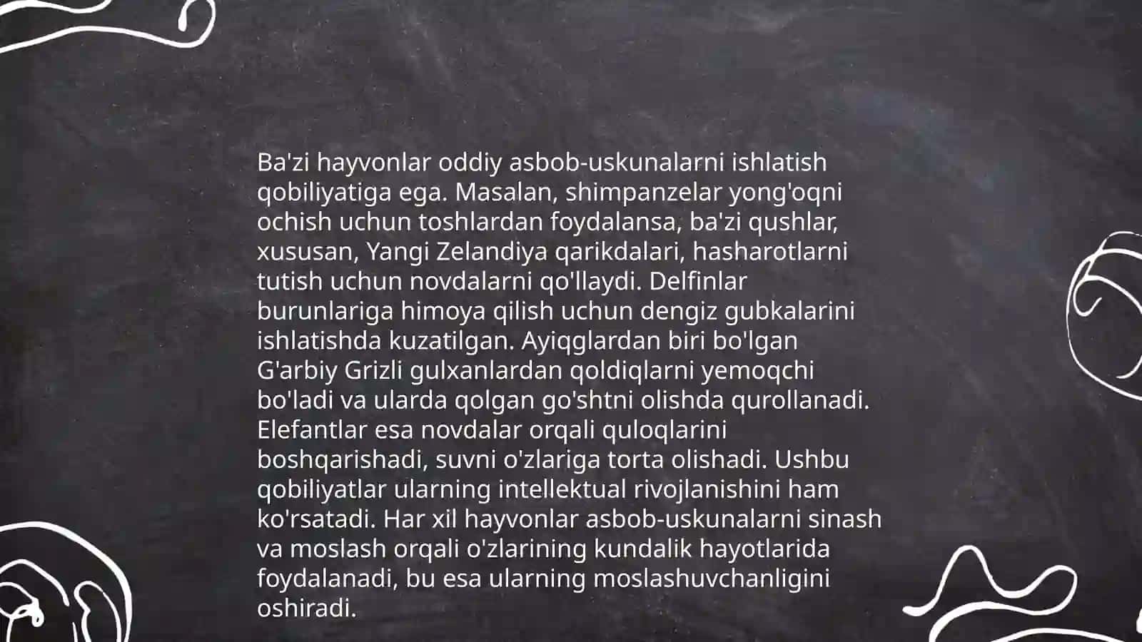 Hayvonlarda mehnat qurollaridan foydalanish 4