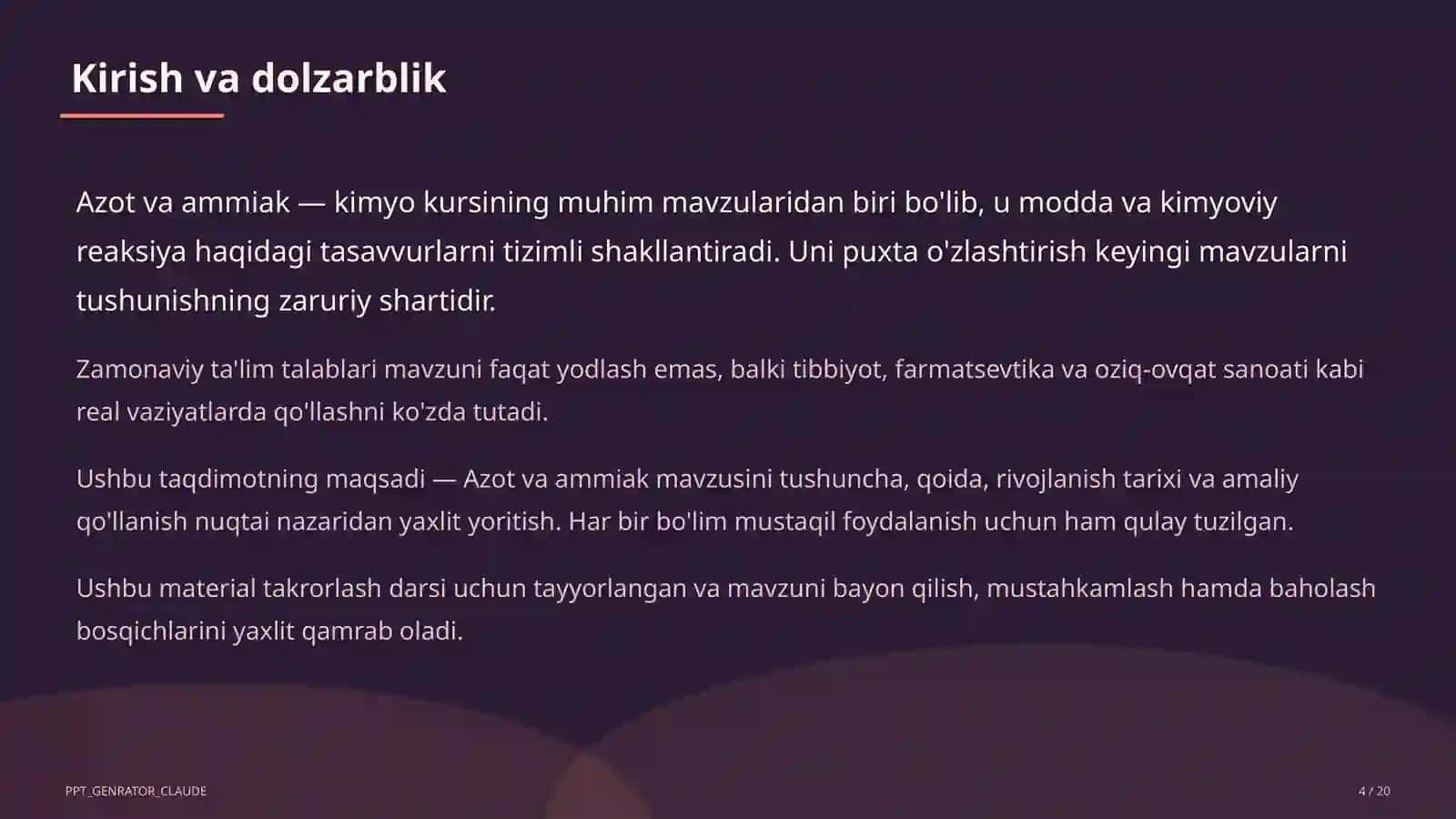 Azot va ammiak (9-sinf) 4