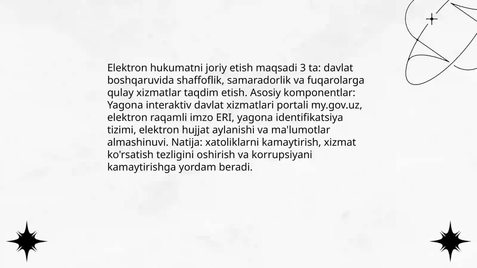 Iqtisodiy faoliyatni axborotlashtirish.Oʻzbekiston Respublikasida zamonaviy axborot texnologiyalarining holati va rivojlanish tendensiyalari 4