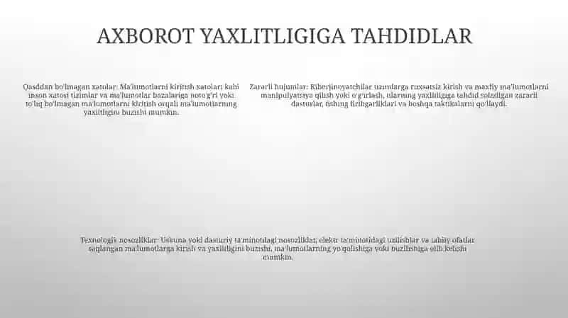 Internetda Saqlanayotgan Axborot Manbaalarining Xavfsizligi Muammolari 4
