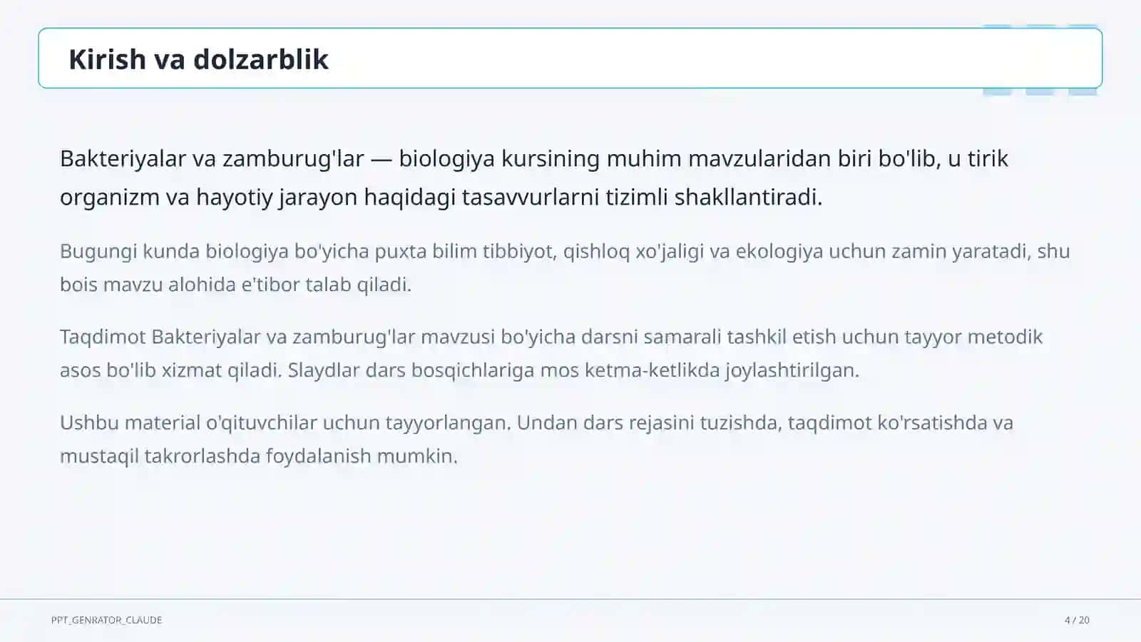 Bakteriyalar va zamburug'lar (6-sinf) 4