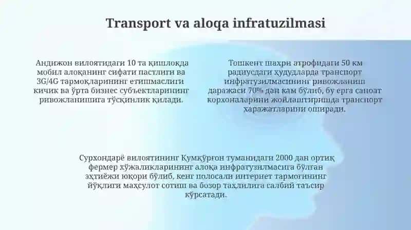 Yer tuzishda xisobga olinadigan iqtisodiy va ijtimoiy sharoitlar 4