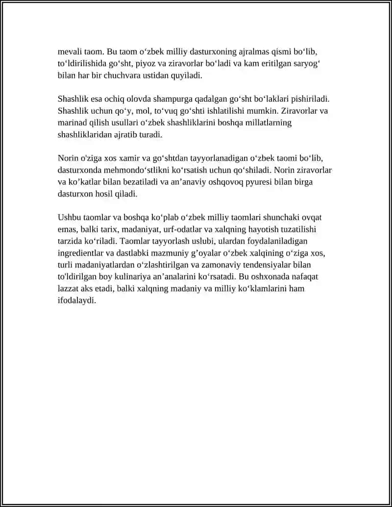 LA GASTRONOMIL OUZBEK 4