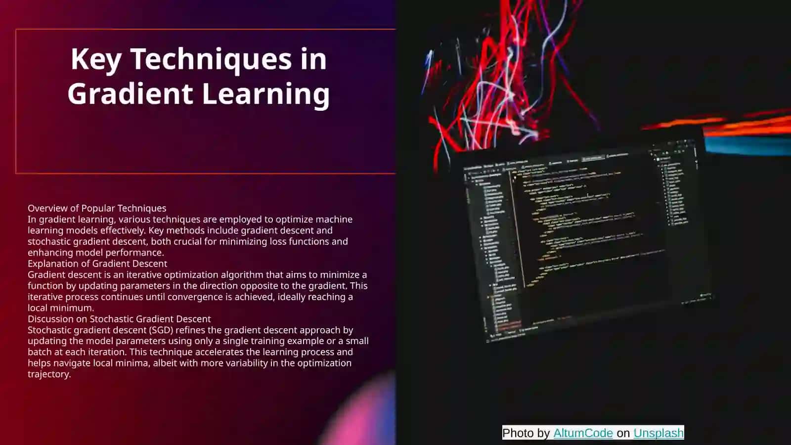 Gradient learning 4