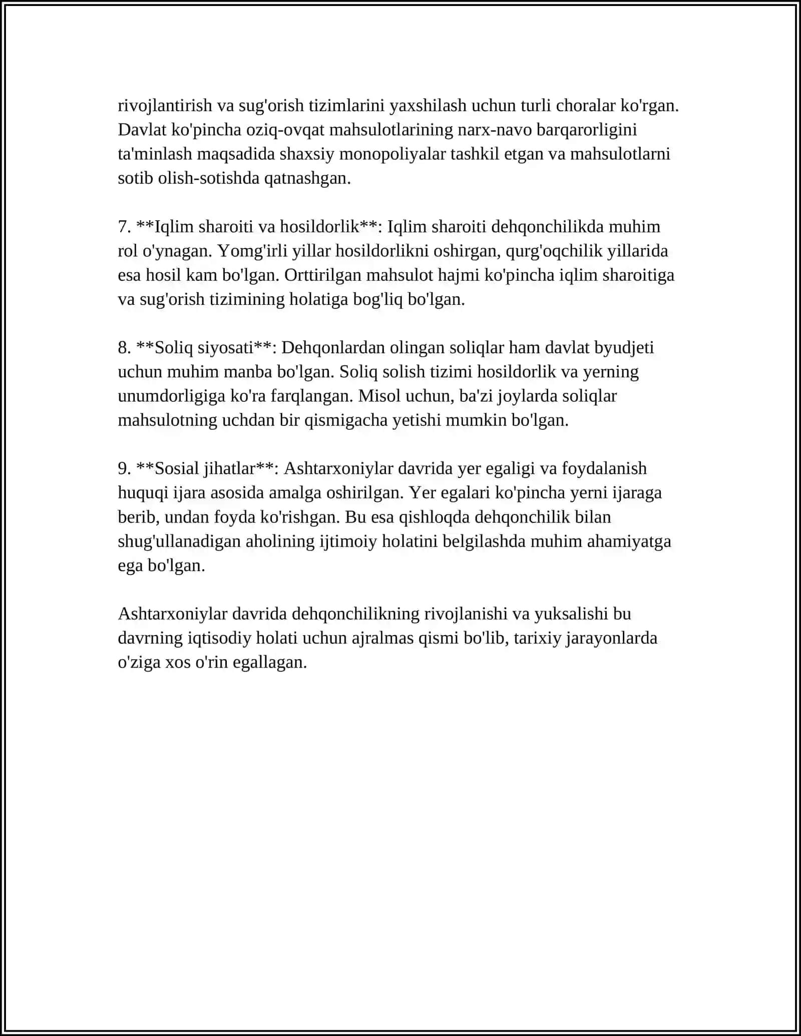 ASHTARXONIYLAR DAVRIDA IJTIMOIY -IQTISODIY HAYOT 4