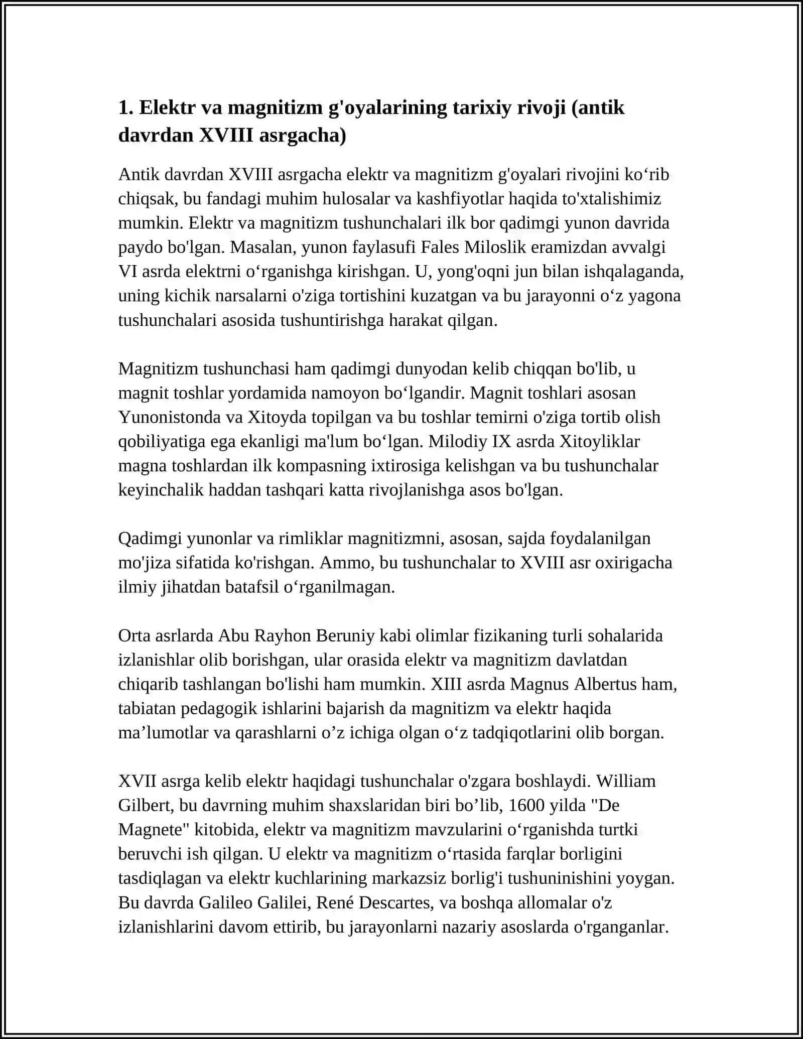 ELEKTROTEXNIKA ASOSLARI FANINING YARATILISHI HAQIDA TARIXIY MAʼLUMOTLAR 4