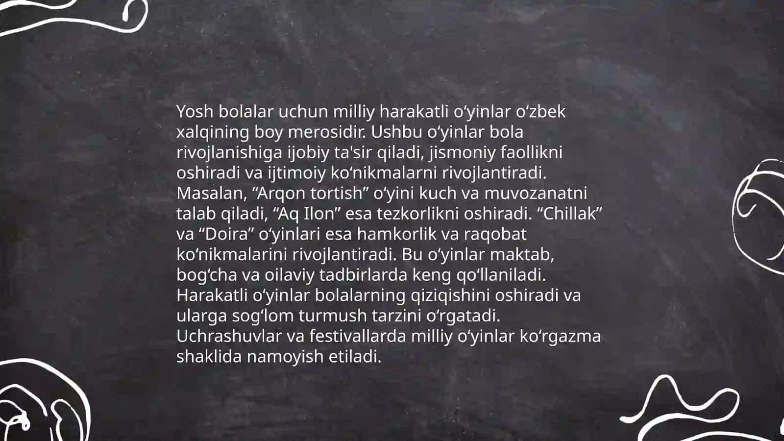 Nizomiy nomidagi Toshkent davlat pedagogika Universiteti boshlangʻich ta'lim fakulteti jismoniy madaniyat yo'nalishi 105 guruh talabasi Islamova Sarajon 4