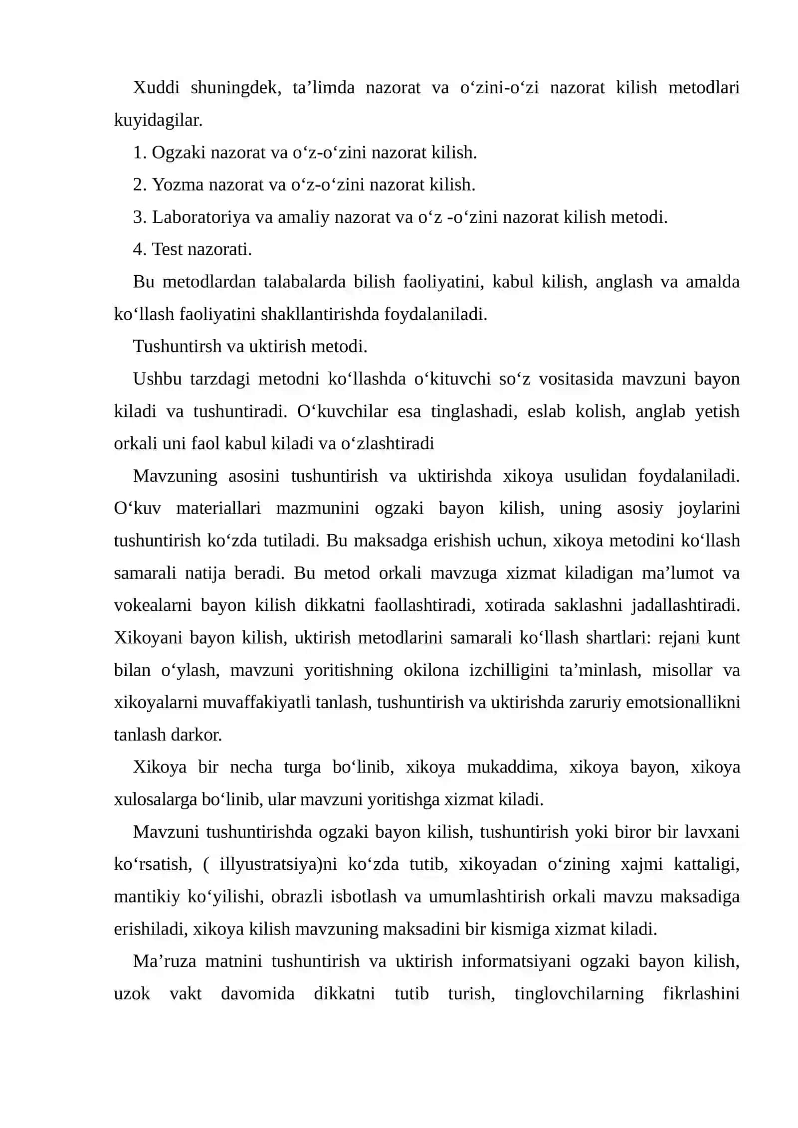 Ta’lim metodlari va vositalari 4