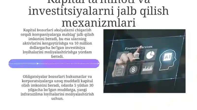 Moliyaviy bozorlarning iqtisodiy tarmoqlarga ta'siri: asosiy mexanizmlar 4