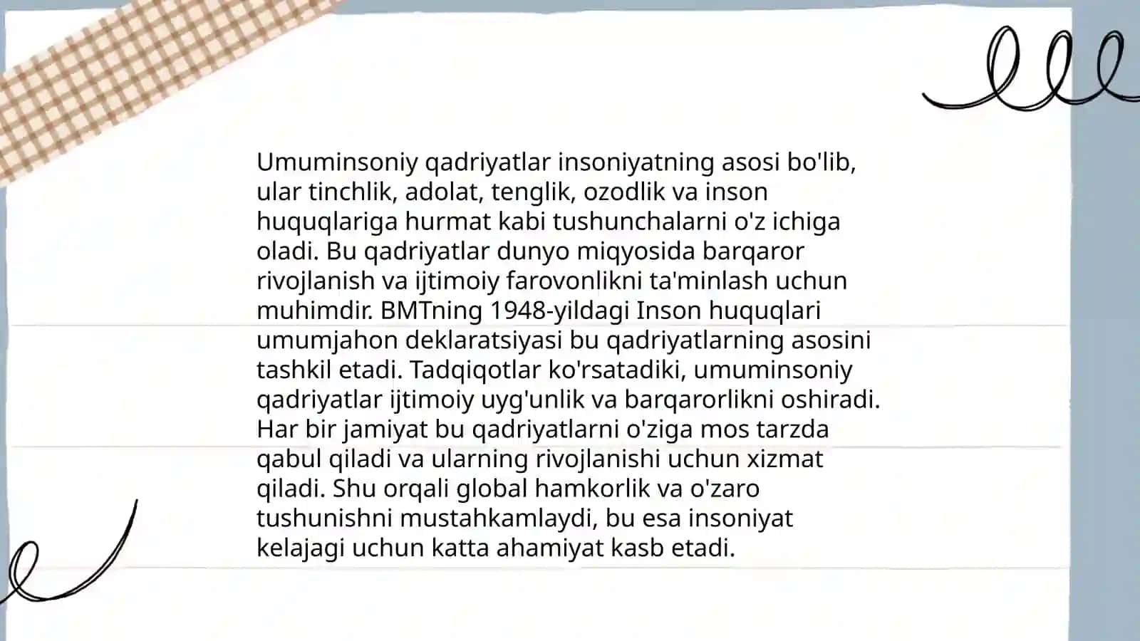 Milliy va umuminsoniy qadriyatlar sivilizatsiya taraqqiyot omili 4