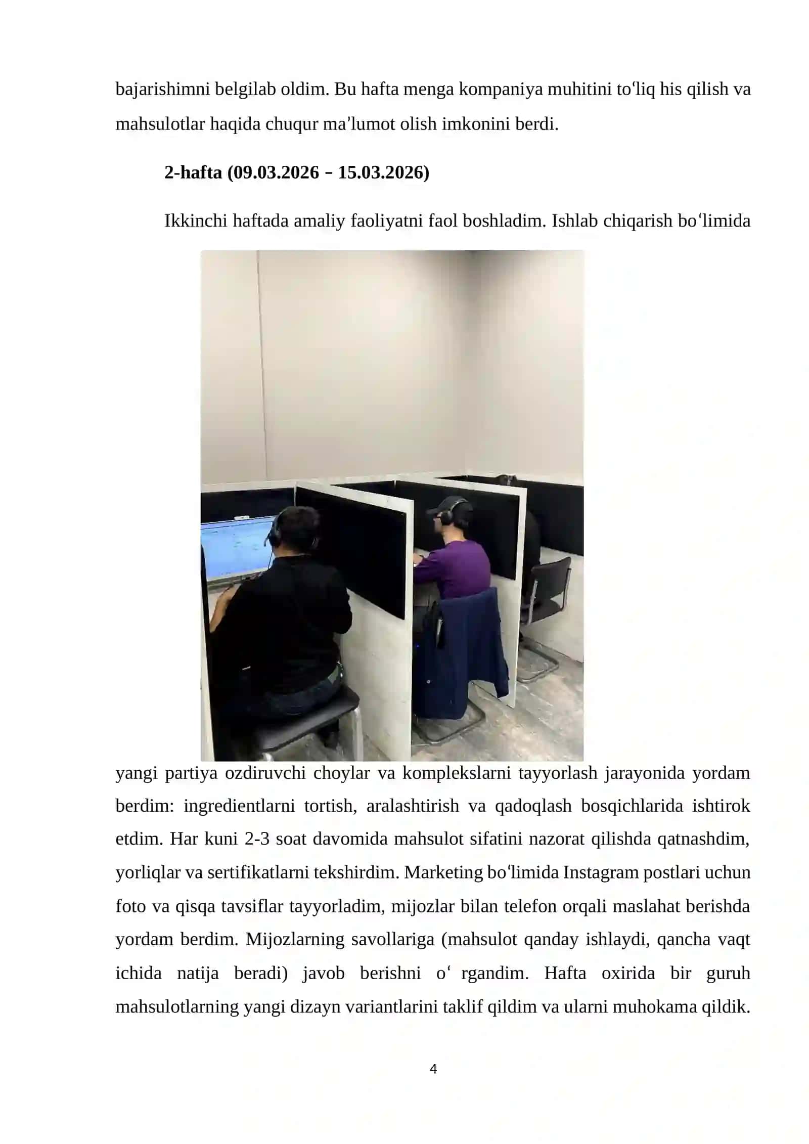 Fit Way MChJ. Ozdiruvchi mahsulotlar savdosi 4