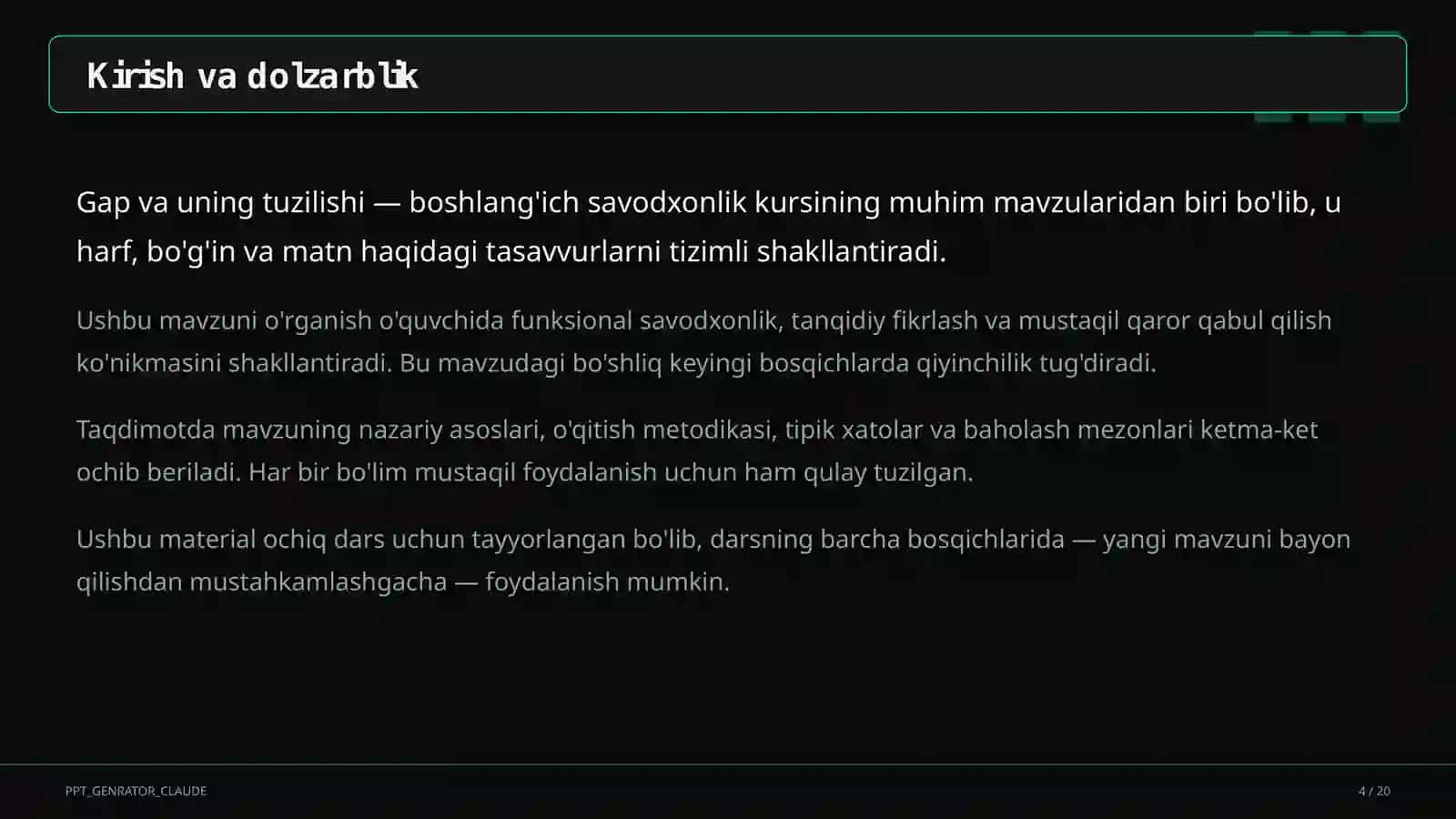 Gap va uning tuzilishi (1-sinf) 4