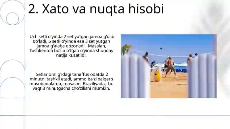 Voleybol o'yin qoidalarini o'rgatish 4