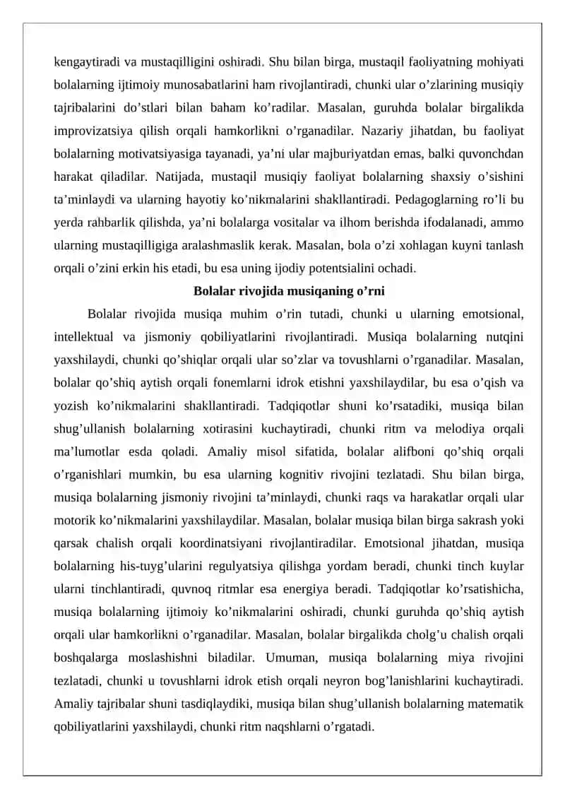 Mustaqil Musiqiy Faoliyat 4