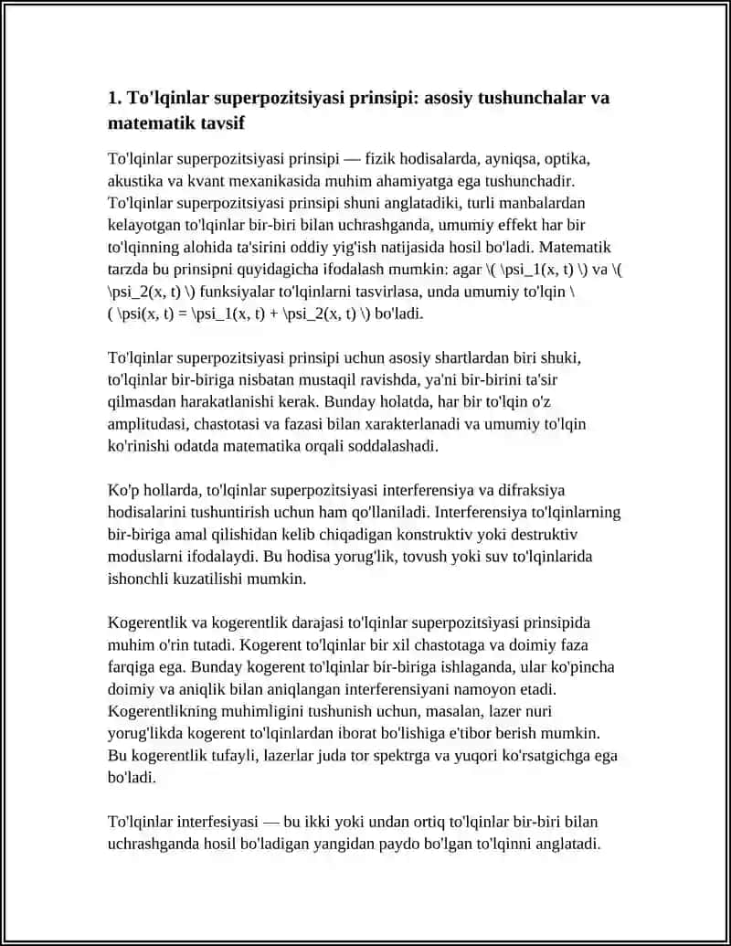 XALILOV ABROR 1 KURS TOʻLQIN LAR SUPEROSIYA PRINSIPI 4