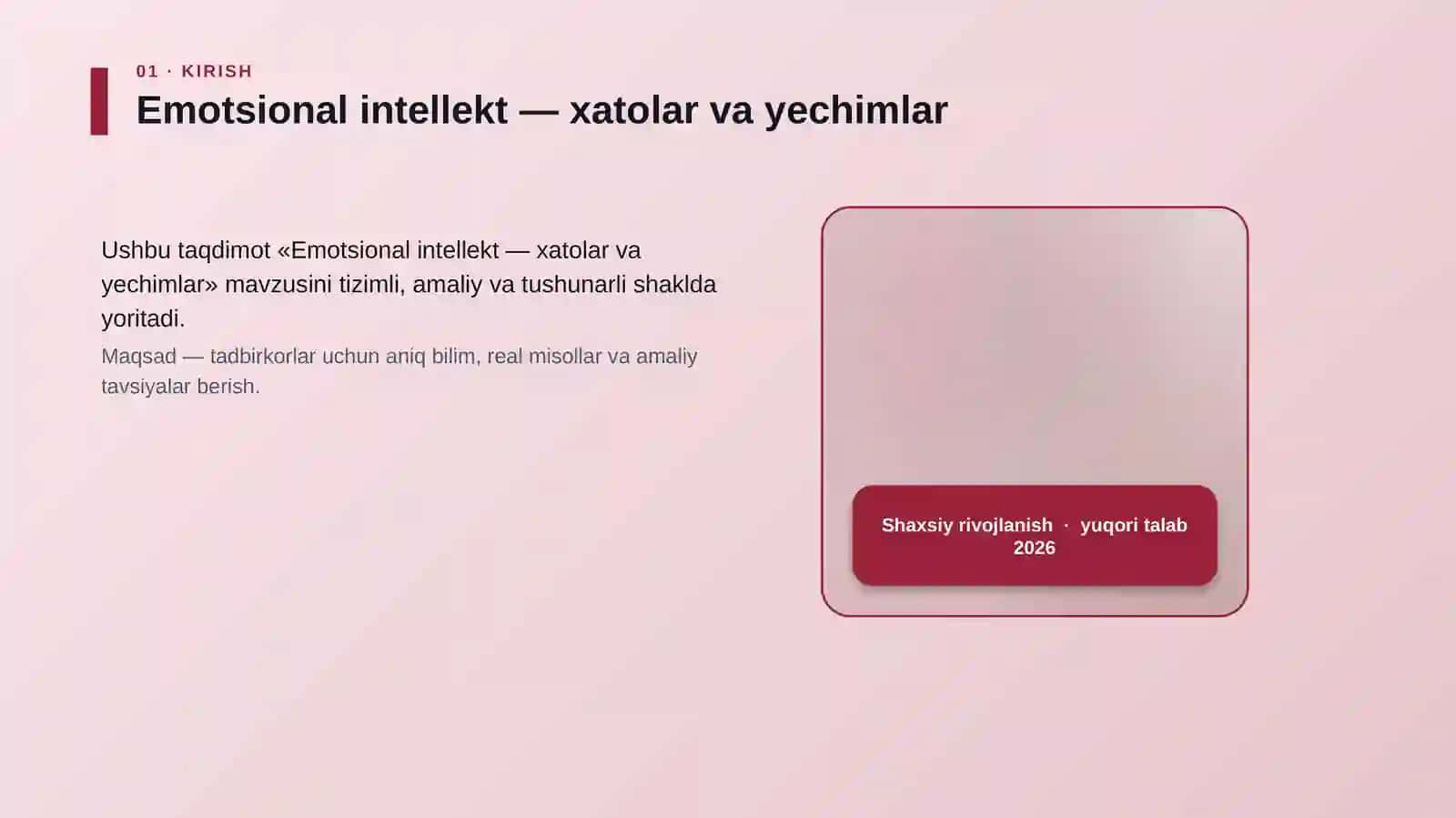 Emotsional intellekt — xatolar va yechimlar 4