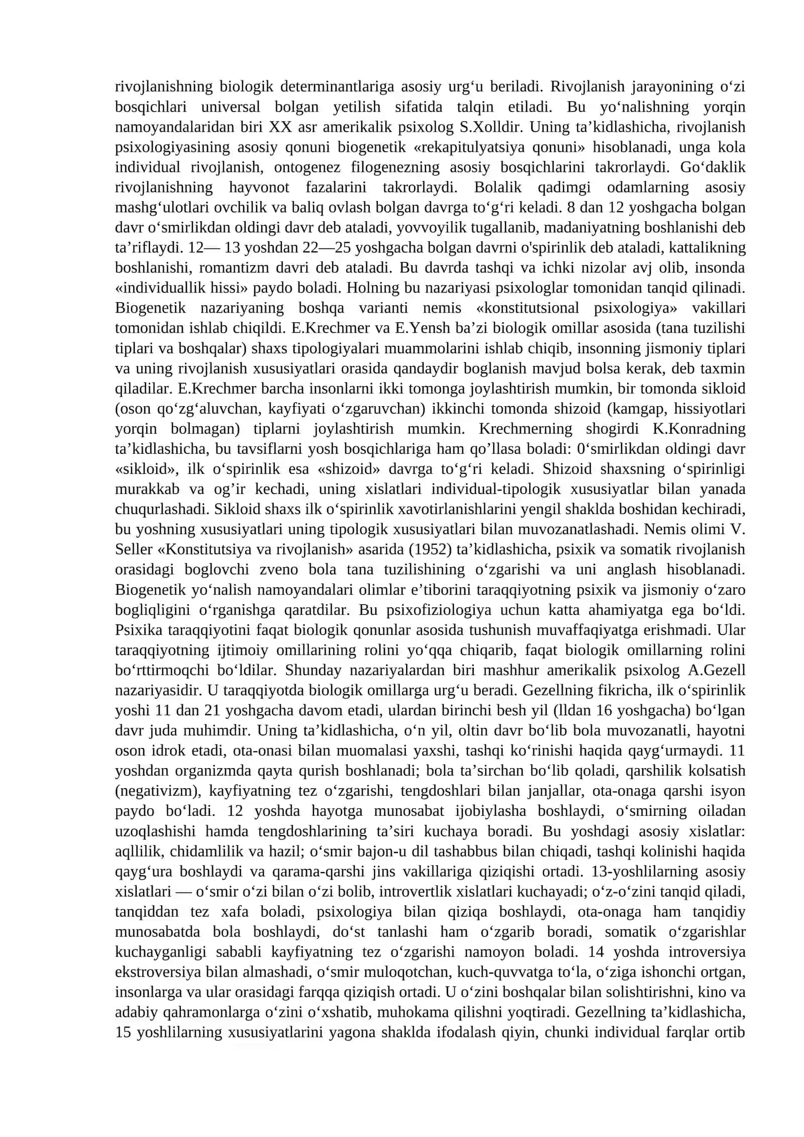Ilk o‘spirinlik va yoshlik davrida psixik rivojlanish xususiyatlari 4