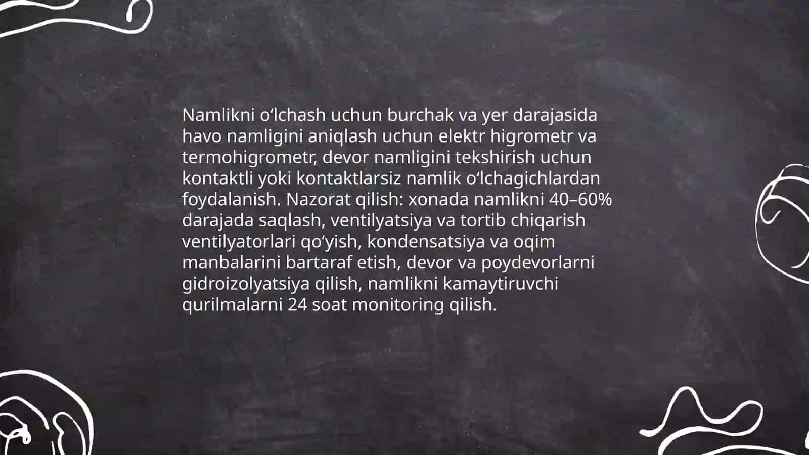 Uyda karoziyani kamaytirish usullari 4
