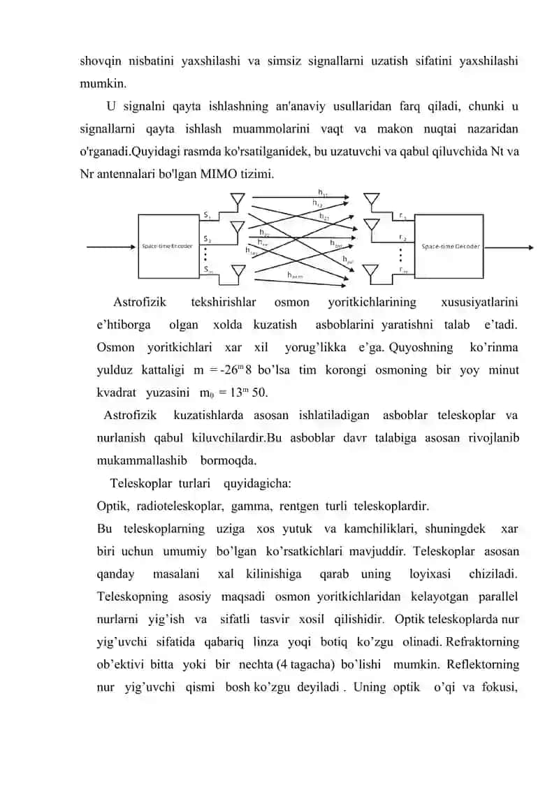 ANTENNA TIZIMLARI VA MIMO (MULTIPLE-INPUT MULTIPLE-OUTPUT) TEXNOLOGIYASI. 4