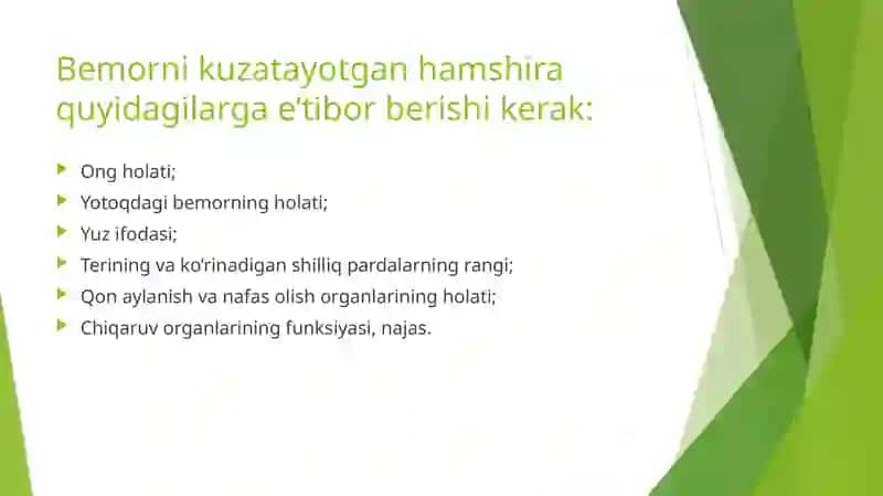 Bemorning funksional holatini baholash 4