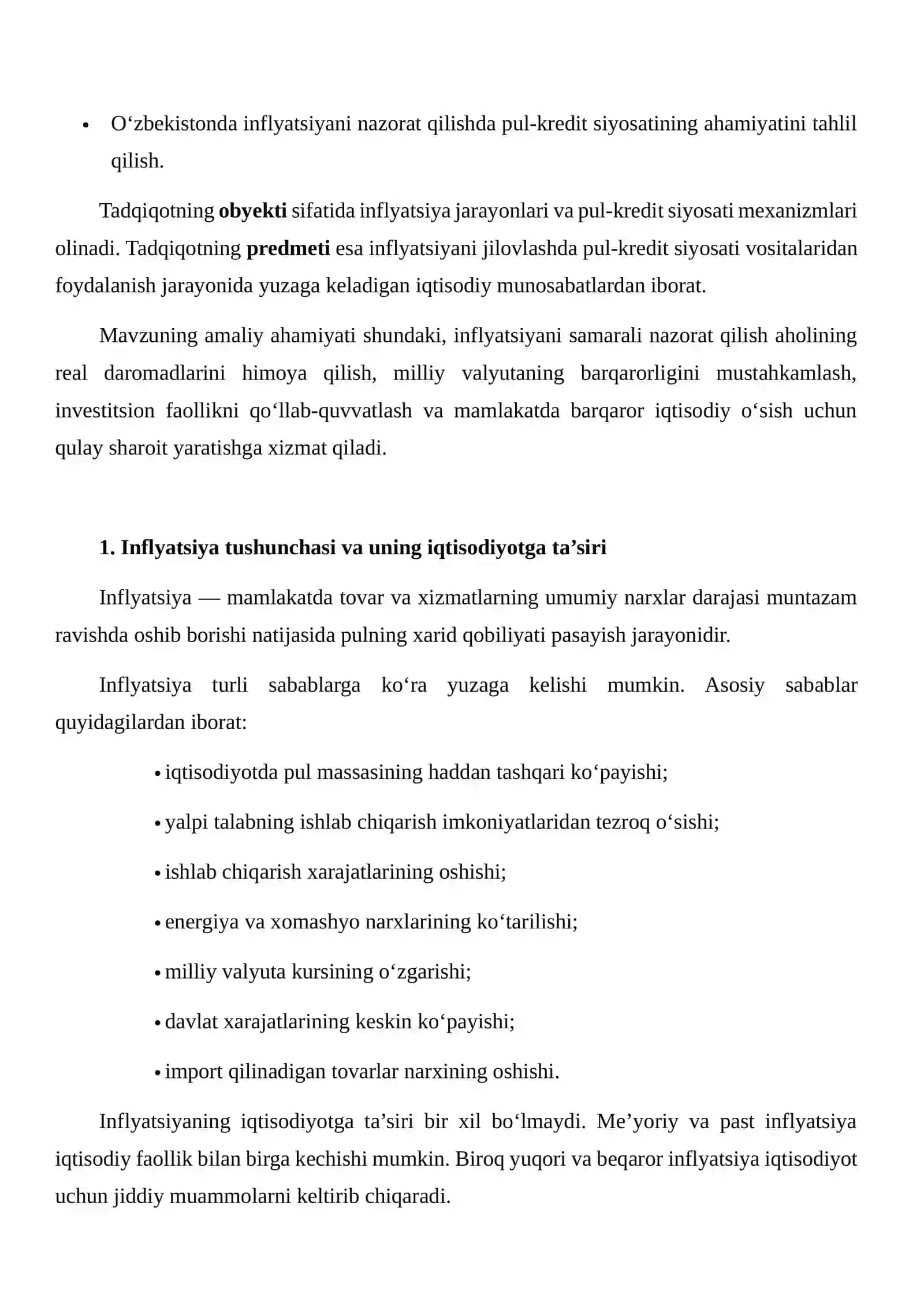 INFLYATSIYANI JILOVLASHDA PUL-KREDIT SIYOSATINING ROLI 4
