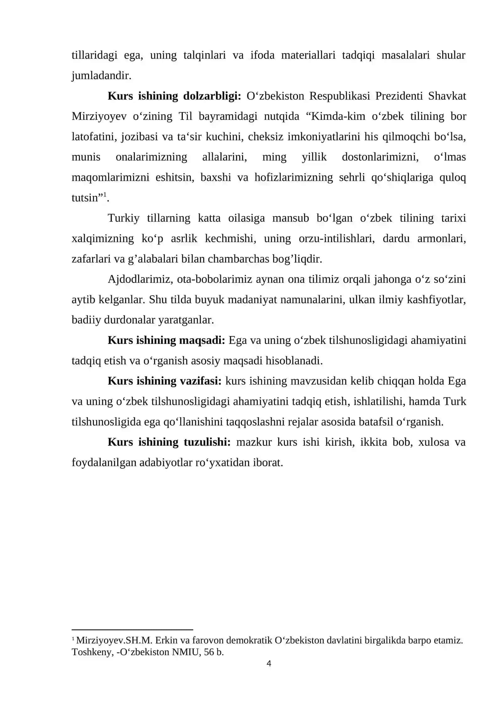 Oʻzbek tilshunosligida ega va uning tadqiqi 4