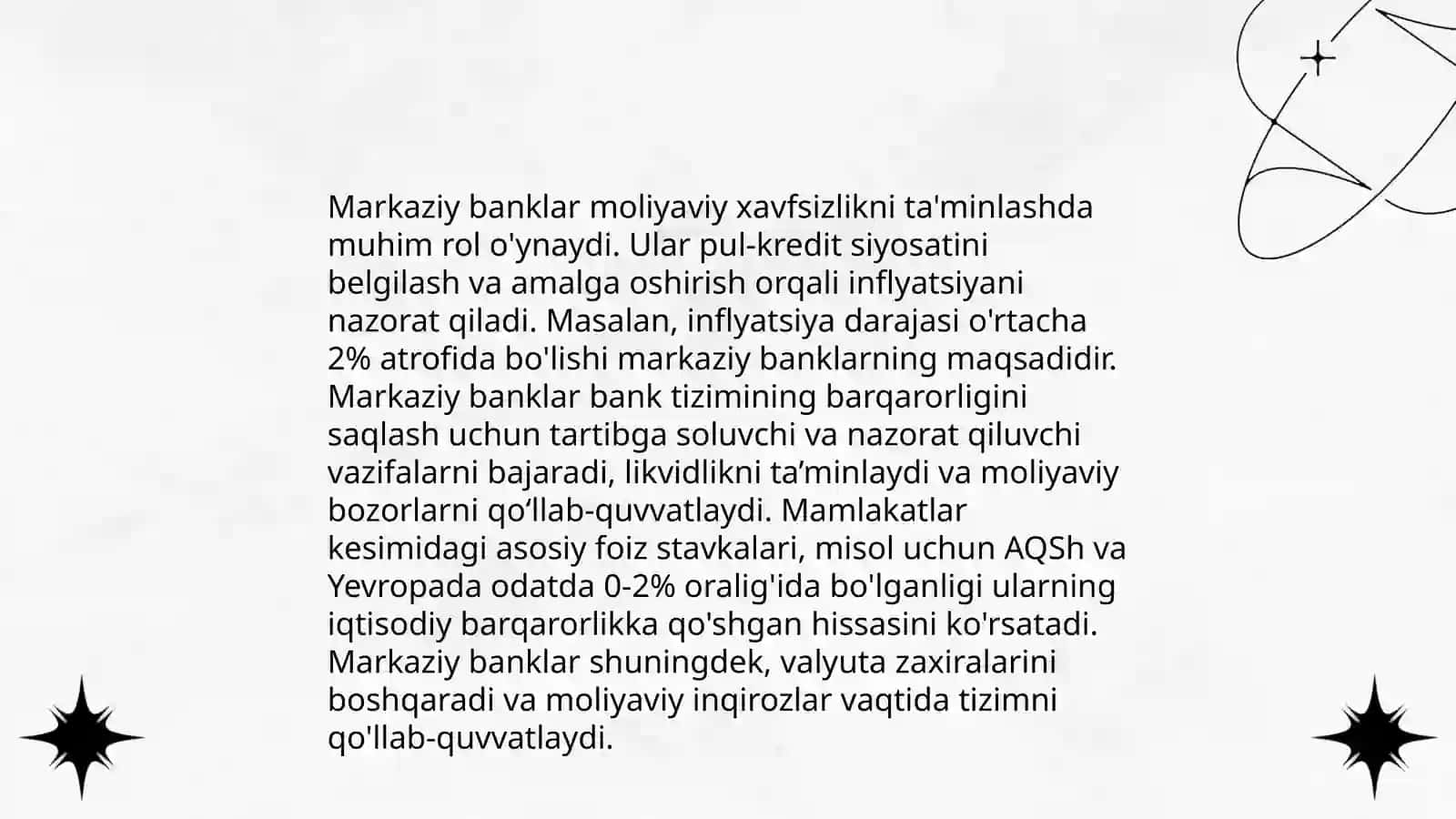 Jahon moliyaviy inqirozidan keyingi davrda moliyaviy xavfsizlikni ta'minlash masalalari 4