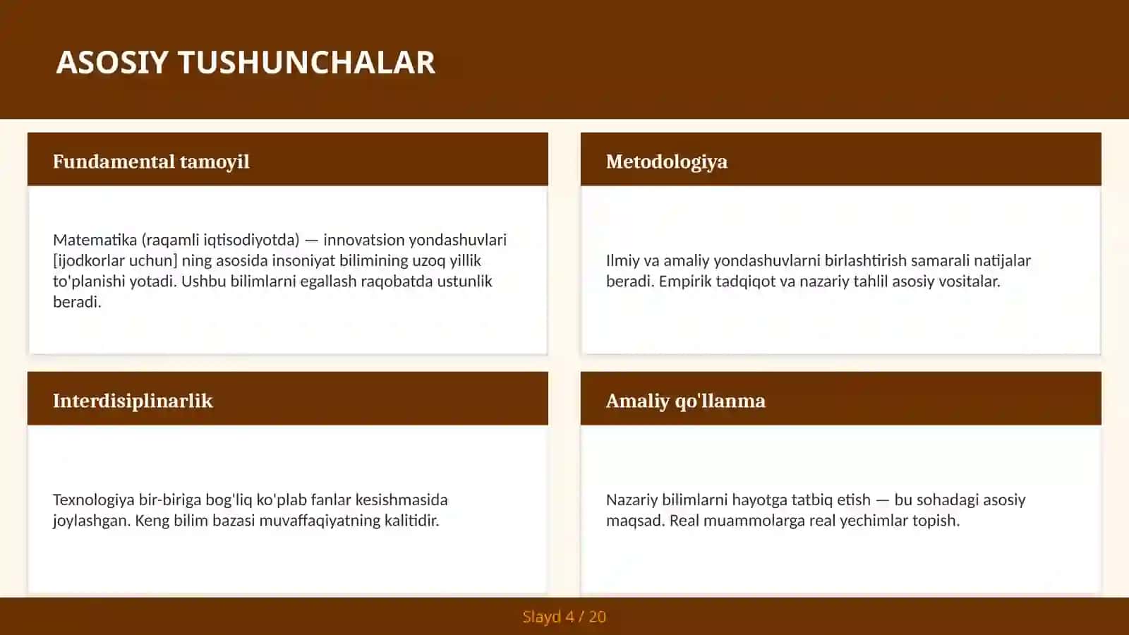 Matematika (raqamli iqtisodiyotda) — innovatsion yondashuvlari [ijodkorlar uchun] 4