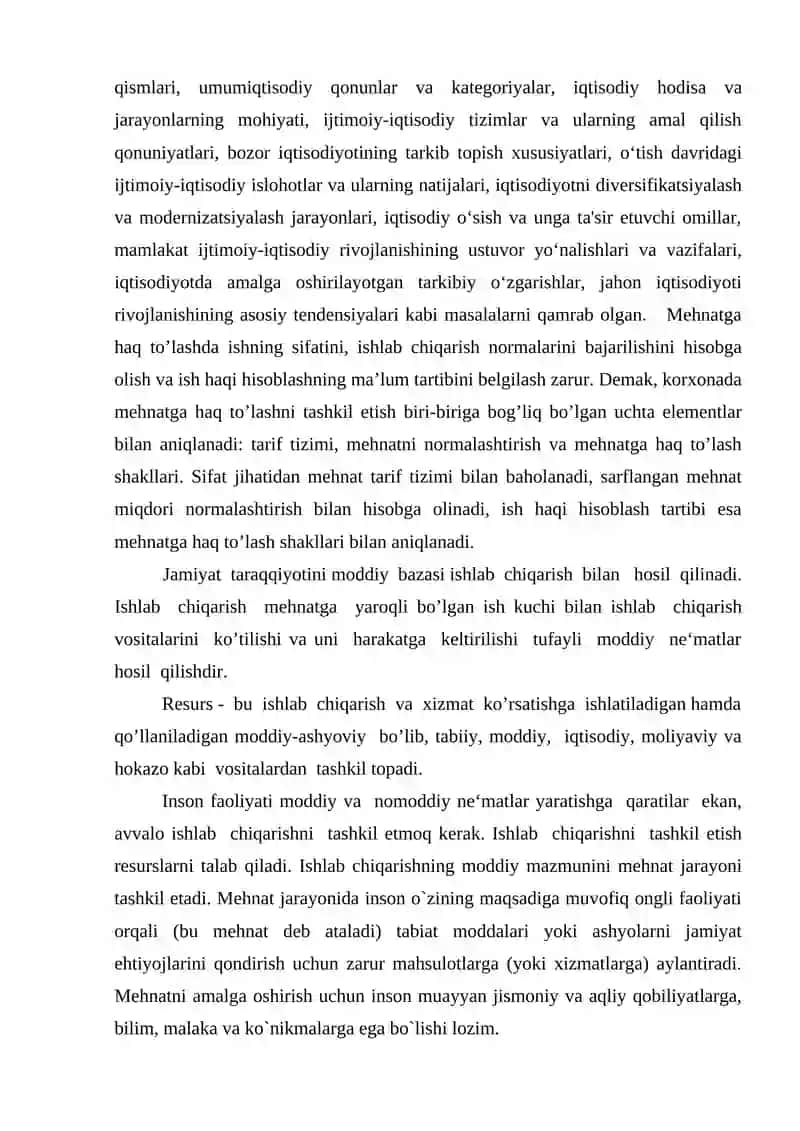 Natural va tovar ishlab chiqarish va uning turkumlanishi 4