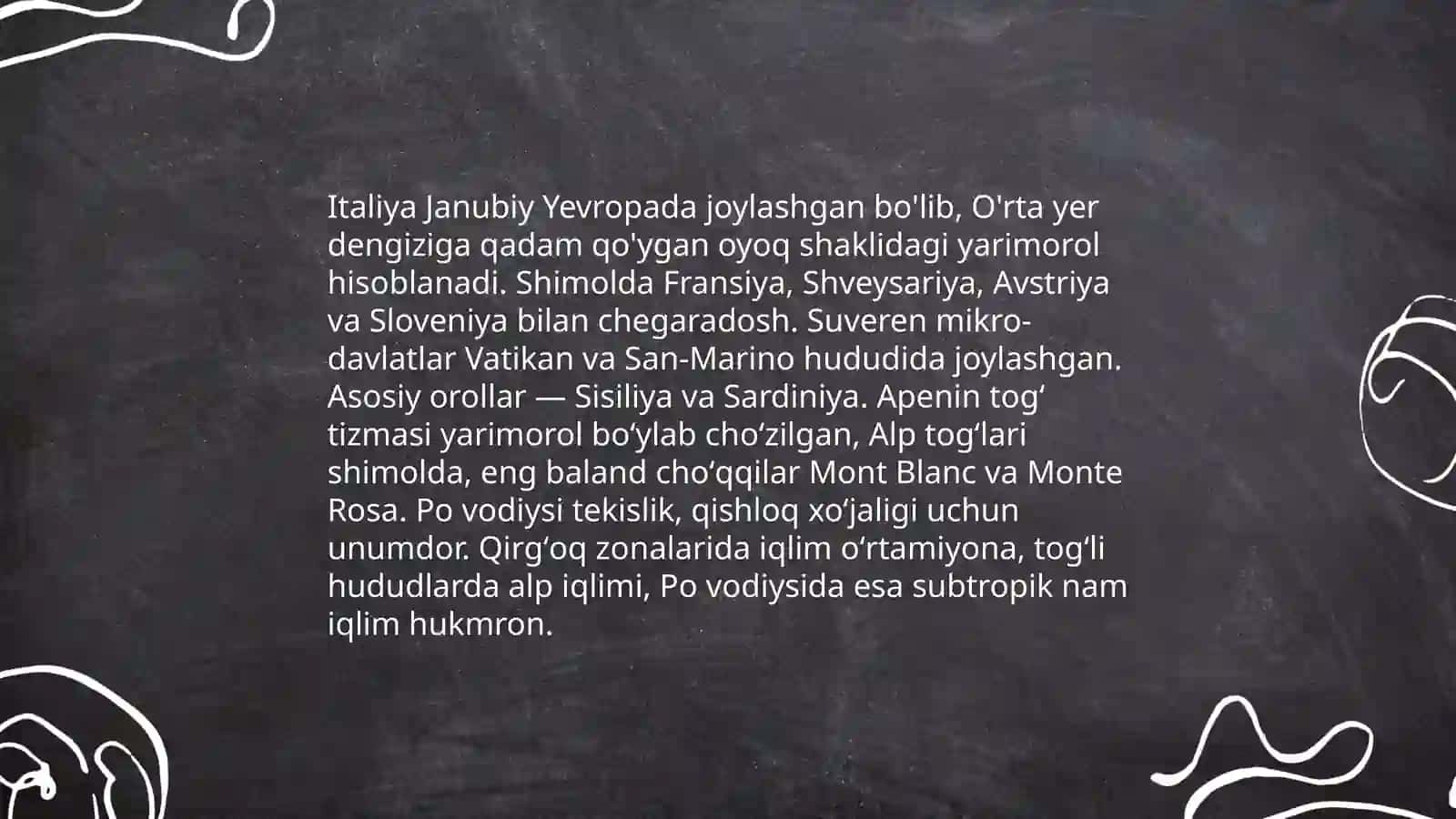 Italiya Respublikasi haqida slayd 4
