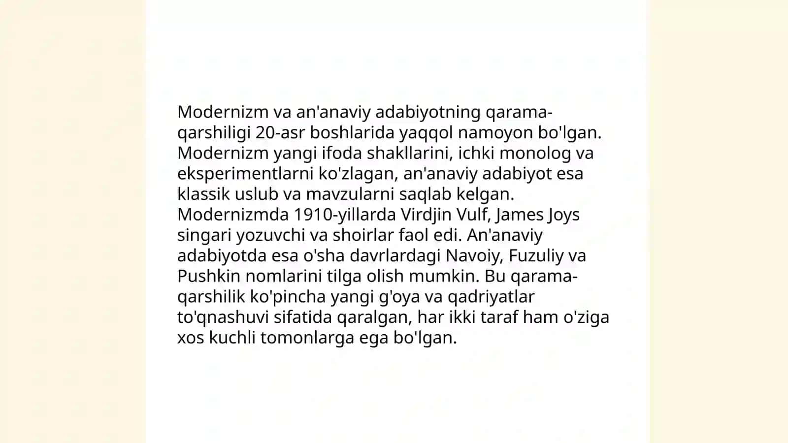 XX asr Amerika adabiyotida modernistik oqimlar 4