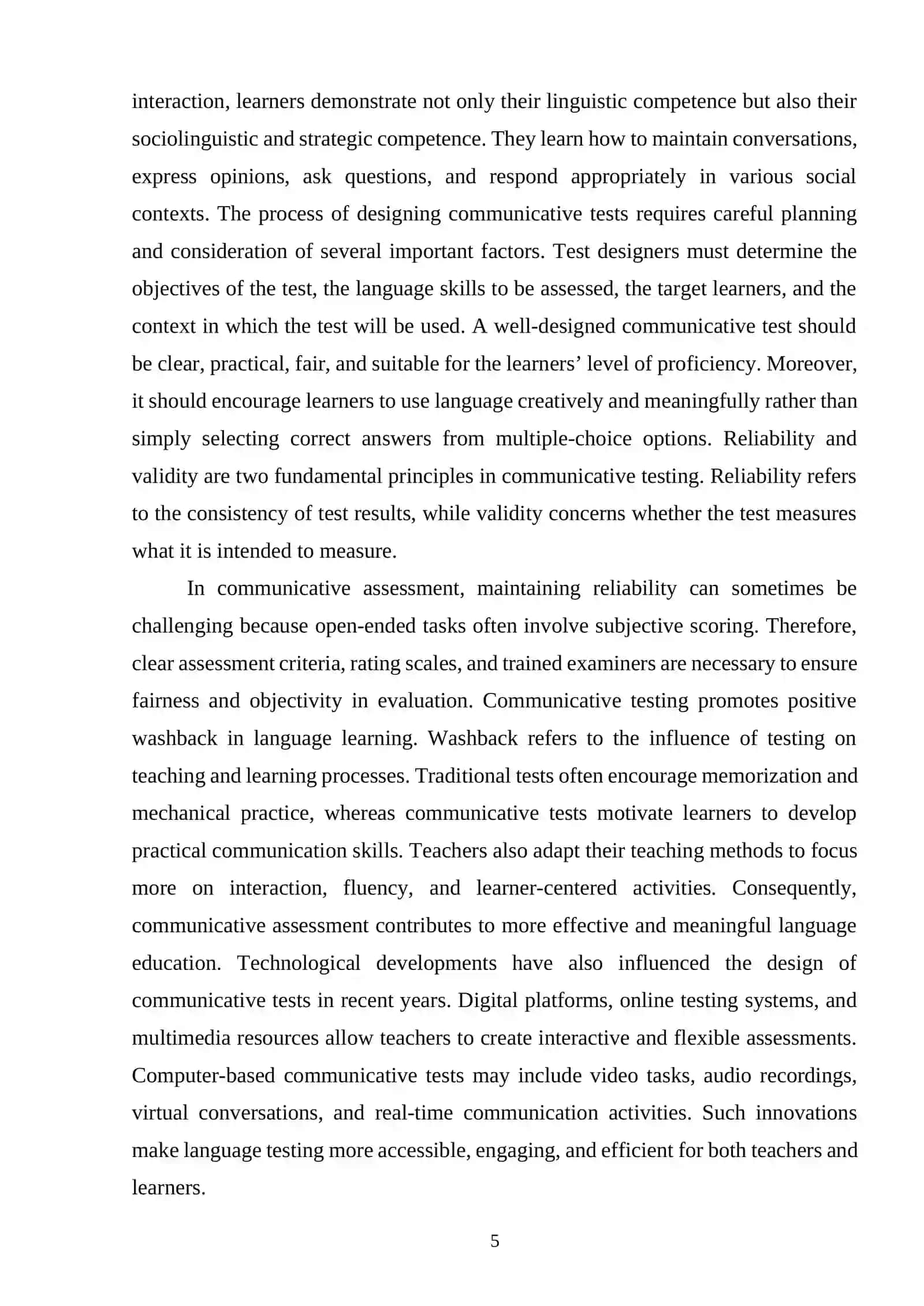 Designing communicative tests 4