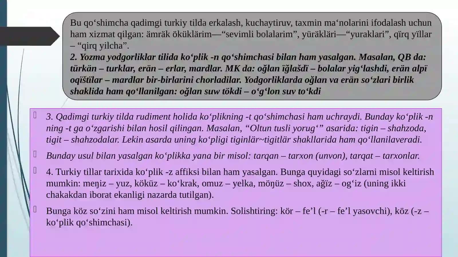 Otlarning egalik kategoriyasi 4