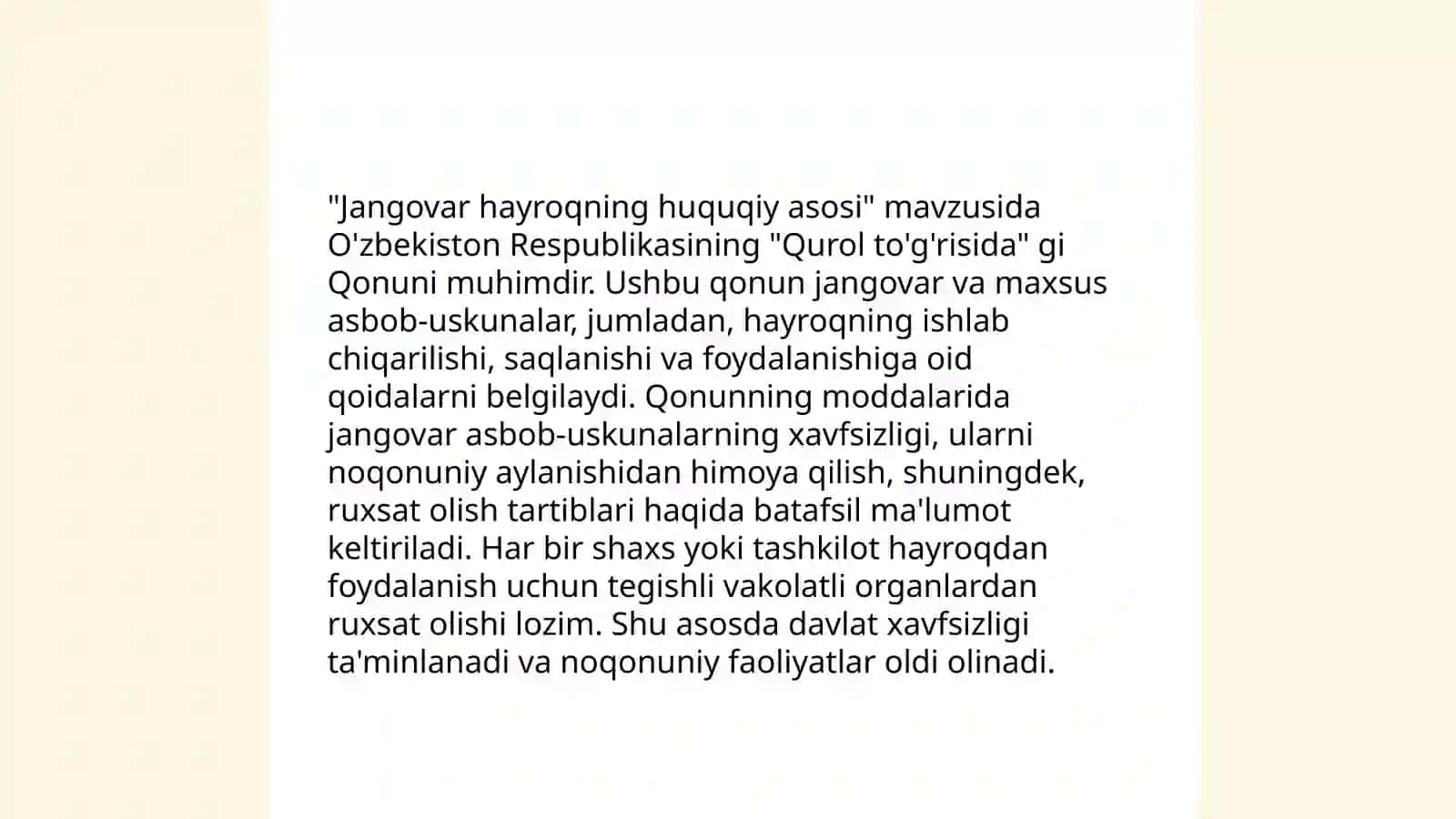 Jangovar hayroqning safdagi holati 4