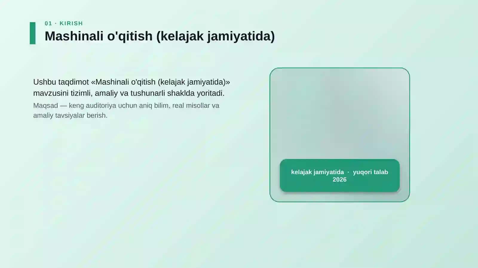 Mashinali o'qitish (kelajak jamiyatida) 4