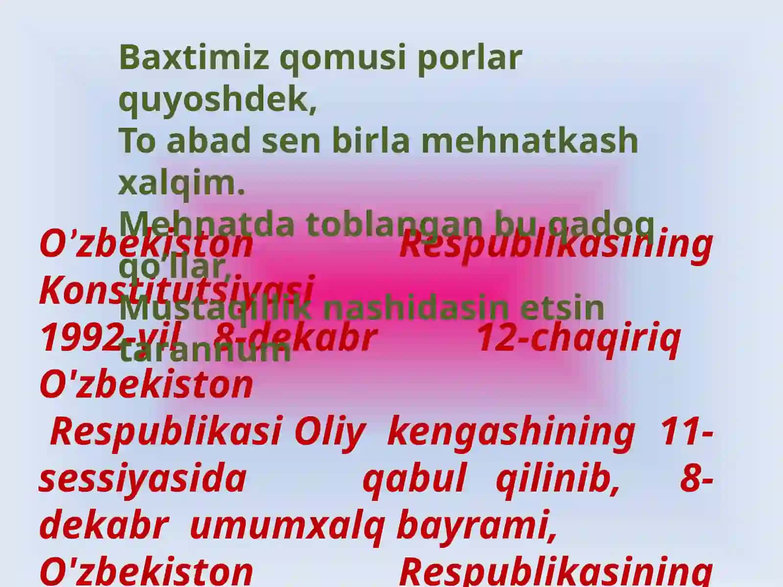 ,,Qomusim -orim, nomusim! “ 4