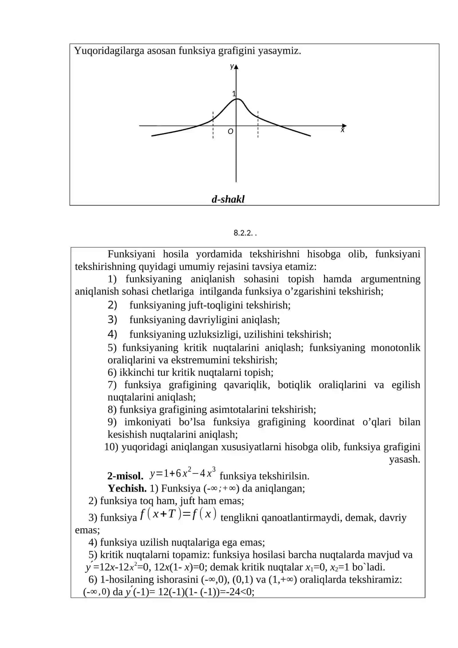 Kesmadagi uzluksiz funksiyaning eng katta va eng kichik qiymatlarini topish 4
