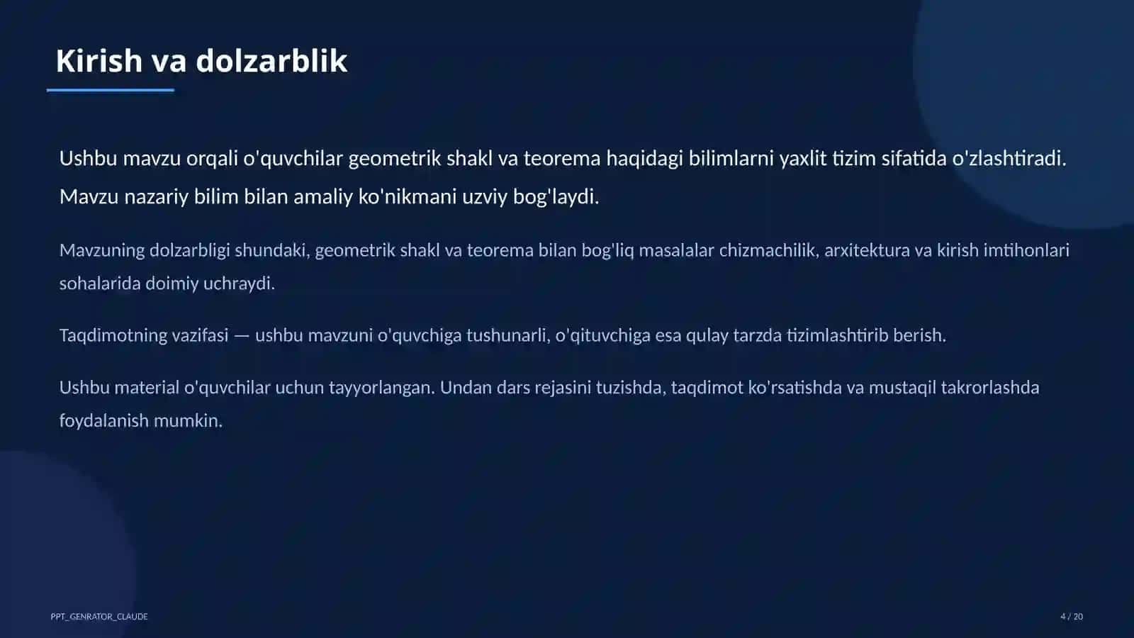 Fazoda to'g'ri chiziq va tekisliklarning parallelligi (10-sinf) 4