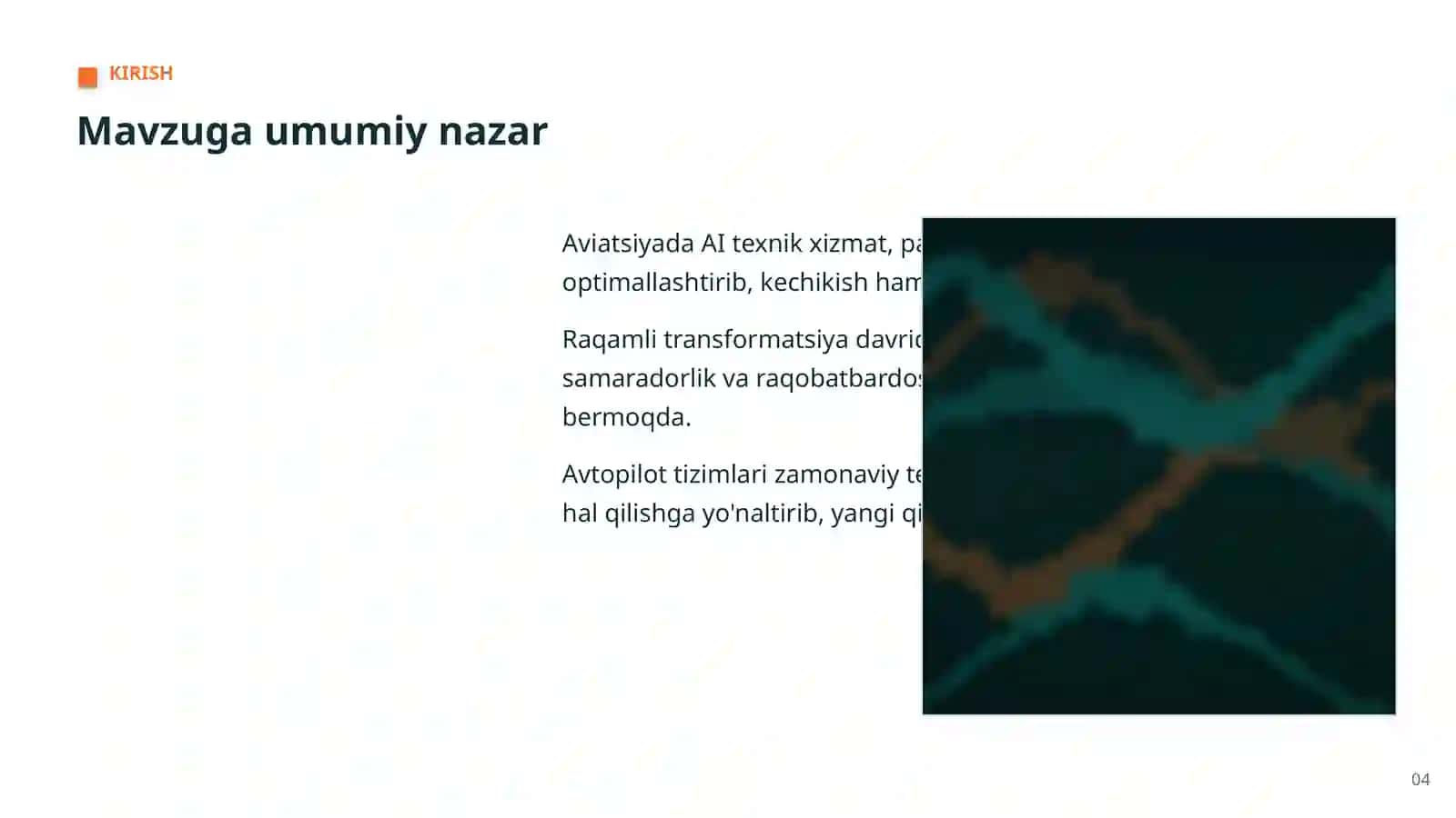 Avtopilot tizimlari — amaliy joriy etish 4
