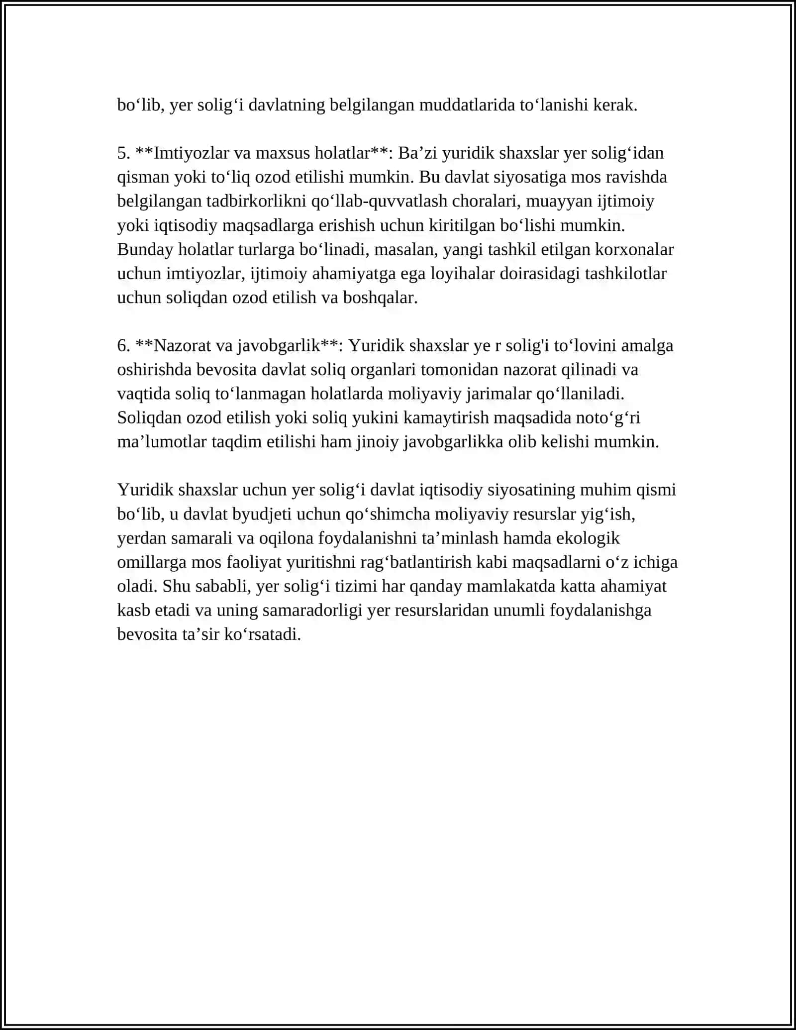 Yuridik shaxslar uchun yer soligi 4