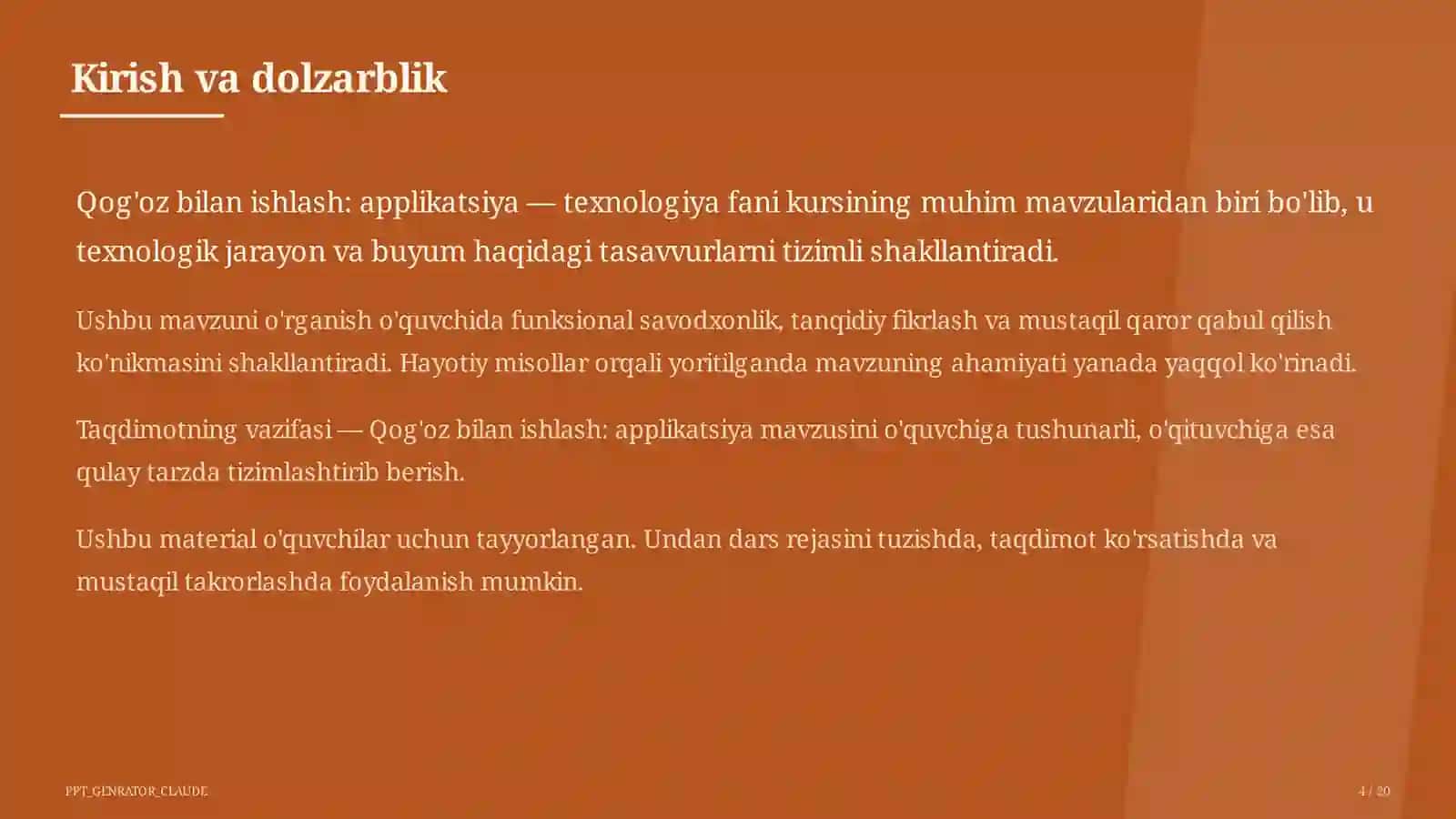 Qog'oz bilan ishlash: applikatsiya (1-sinf) 4
