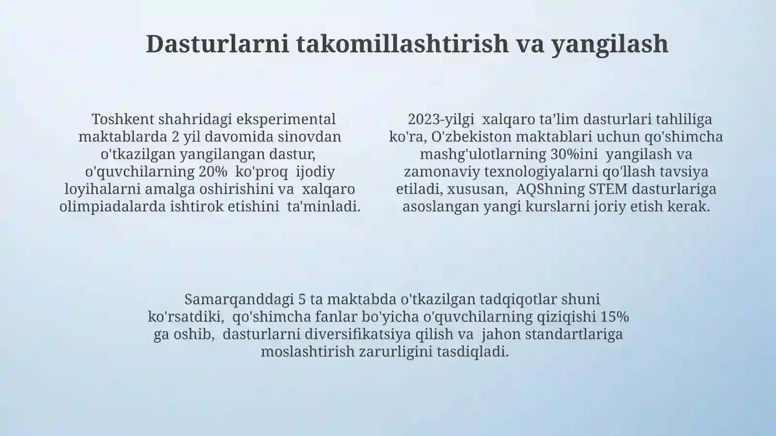 Xalqaro ta'lim dasturlari asosida tògaraklar tashkil etish va dastur namunalaridan tayorlash 4
