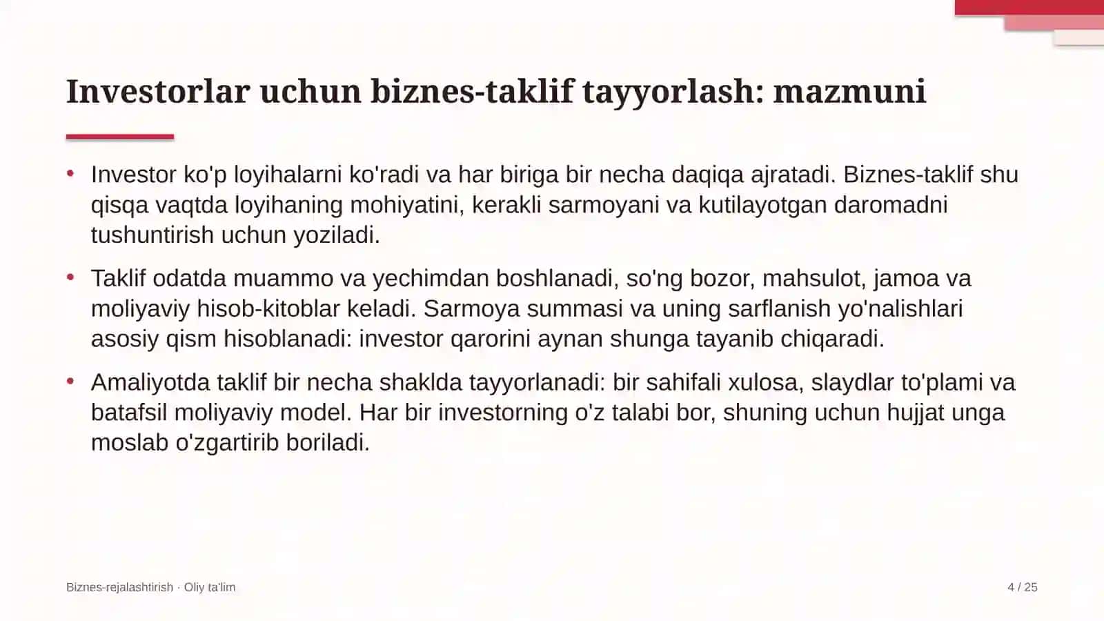 neft mahsulotlarini tashishda investorlar uchun biznes taklif tayyorlash 8237 4