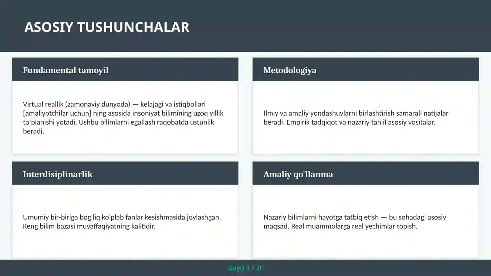 Virtual reallik (zamonaviy dunyoda) — kelajagi va istiqbollari [amaliyotchilar uchun] 4