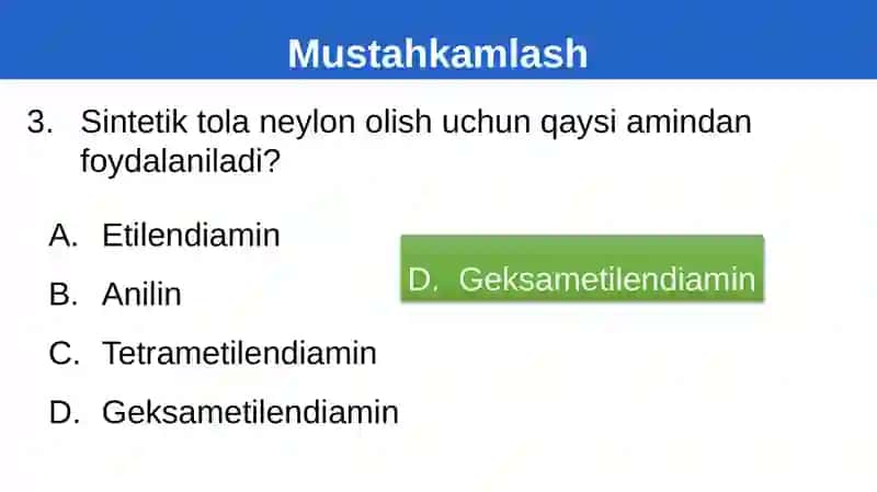 Aromatikaminlarningolinishivaxossalari 4